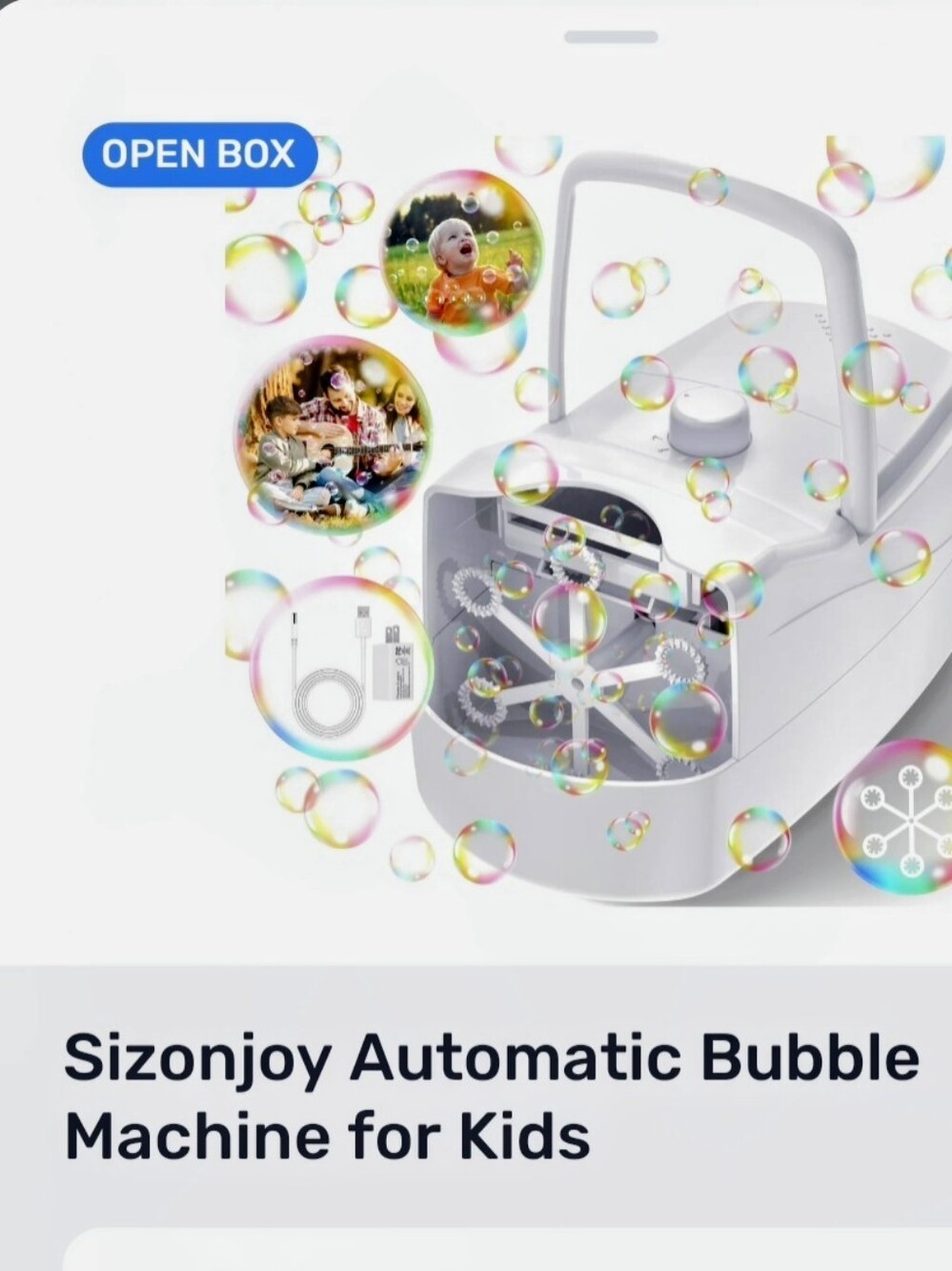 Bubble Machine - White